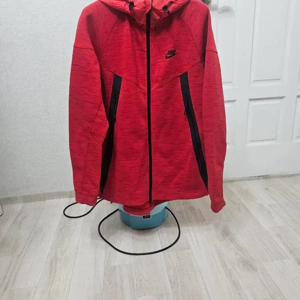 [BUNJANG] Nike Techpack Windrunner 2-Zip Hoodie - Red / (100~105)L 초대장급 나이키 테크팩 윈드러너 2중지퍼 [레드] 후드집업