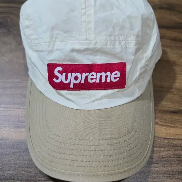 [BUNJANG] Supreme Waxed Cotton Camp Cap Natural 21FW / 슈프림 왁스드 코튼 캠프캡 내츄럴 - 21FW