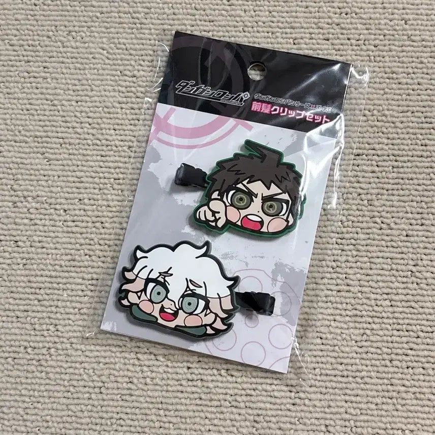 [BUNJANG] Bukubu Danganronpa Hajime Hinata & Nagito Komaeda Hair Clip Set (Sealed) / 미개봉 부쿠부 슈퍼 단간론파 슈단 히나타 코마에다 앞머리 클립 헤어 클립 헤어핀 하지메 나기토