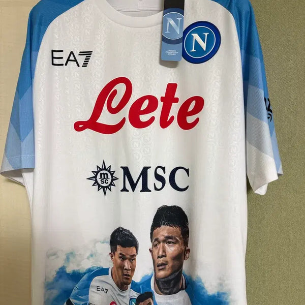 [BUNJANG] Kim Min Jae Signed Napoli Face Game Authentic Jersey / M 오버더피치 나폴리 페이스게임 김민재 싸인 어센틱 유니폼
