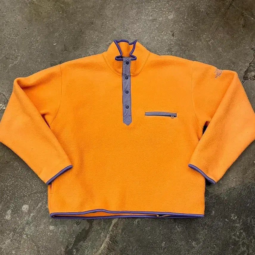 [BUNJANG] 80s The North Face Purple Label Snap Tee / 80s TNF og purple label snap tee 노스페이스