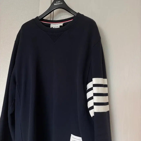 [BUNJANG] Thom Browne Engineered Stripe Sweatshirt Navy Size 4 / [네이비/4] 톰브라운 사선완전 네이비 맨투맨 4사이즈