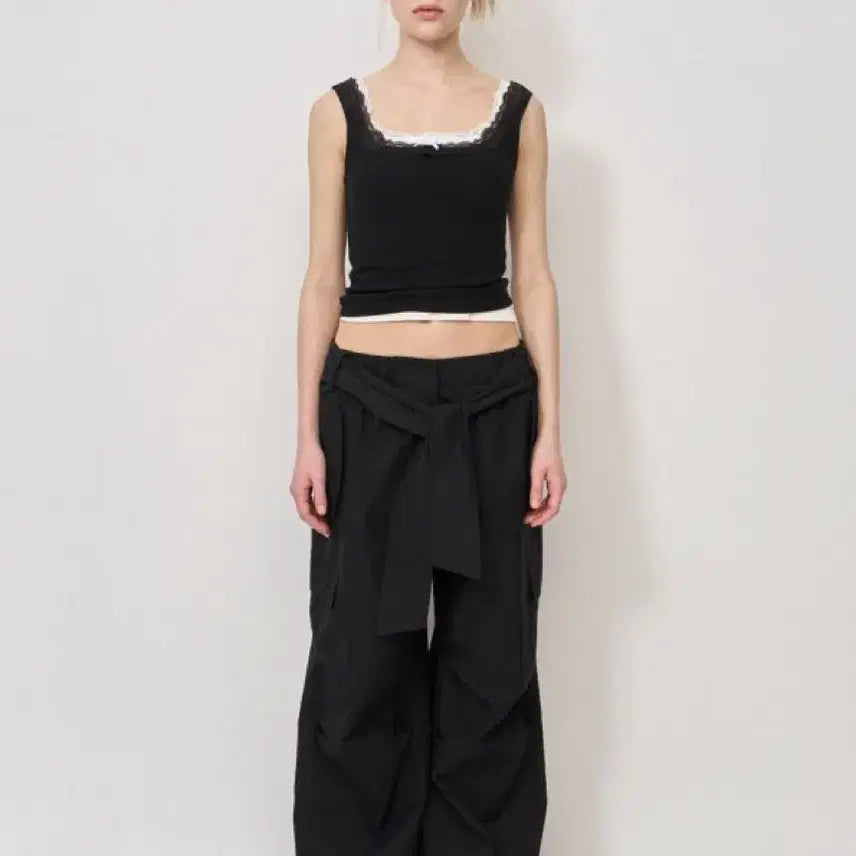 [BUNJANG] LCDC Knot Detail Wide Trousers / lcdc tm 팬츠 KNOT DETAIL WIDE TROUSERS