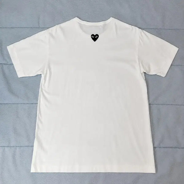 [BUNJANG] Comme des Garçons PLAY Black Heart Logo T-shirt White XL / 플레이 꼼데가르송 백 블랙하트 티셔츠 화이트 XL 정품