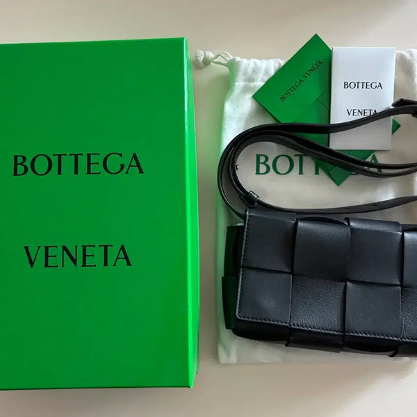 [BUNJANG] Bottega Veneta Cassette Belt Bag Black / 급처분) 보테가베네타 카세트 벨트백 블랙