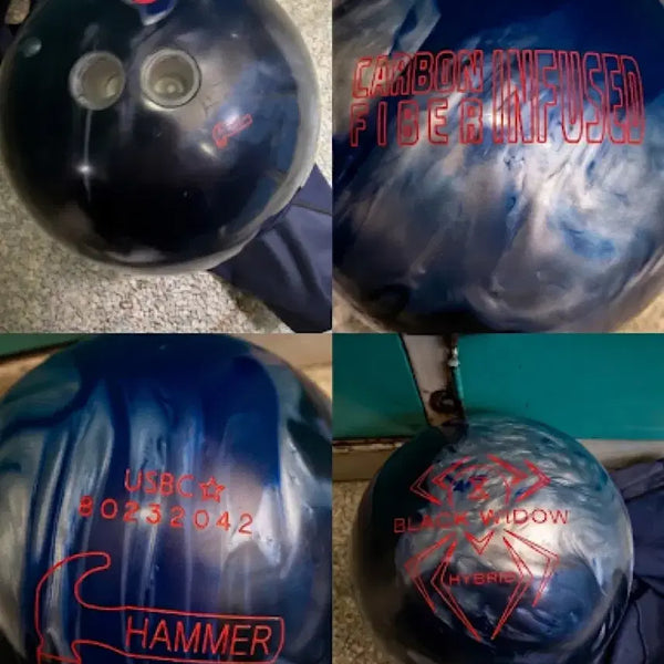 [BUNJANG] Hammer Black Widow 2.0 Hybrid Bowling Ball (15lb) / 해머 블랙위도우 하이브리드 볼링공