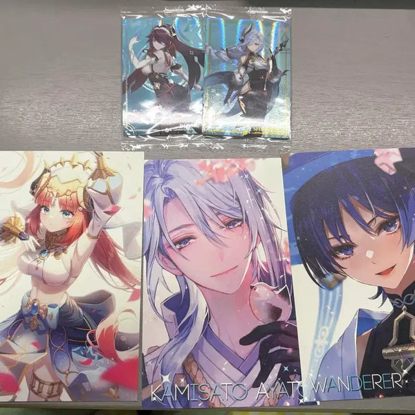 [BUNJANG] Genshin Impact Unofficial Goods Postcard Bundle Set / 원신 비공굿 엽서 판매합니당 (일괄)