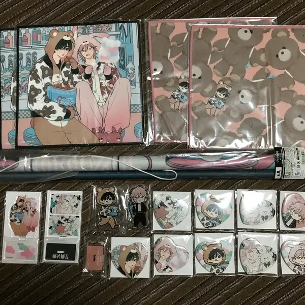 [BUNJANG] Ridiseetke BL Invincible Jono Animate Kuji Acrylic Badge & Tapestry Bundle / 리디 싯케 BL 불굴의 조노 애니메이트 쿠지 아크릴 뱃지 태피스트리