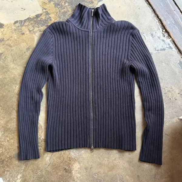 [BUNJANG] Early 00s A/X Armani Exchange Full-Zip Knit Sweater / early 00s a/x full-zip sweater 아르마니 익스프레스 니트집업