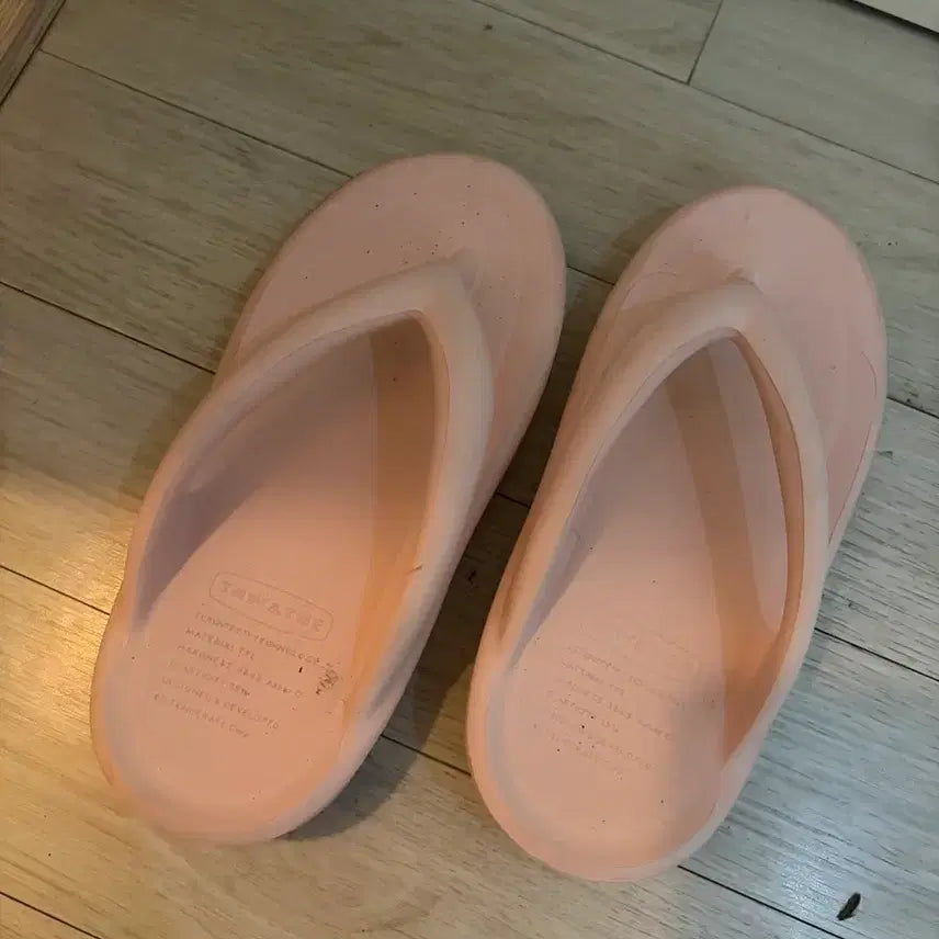 [BUNJANG] Toun28 Baby Pink Flat Sandals / 토앤토 쪼리 230 베이비핑크