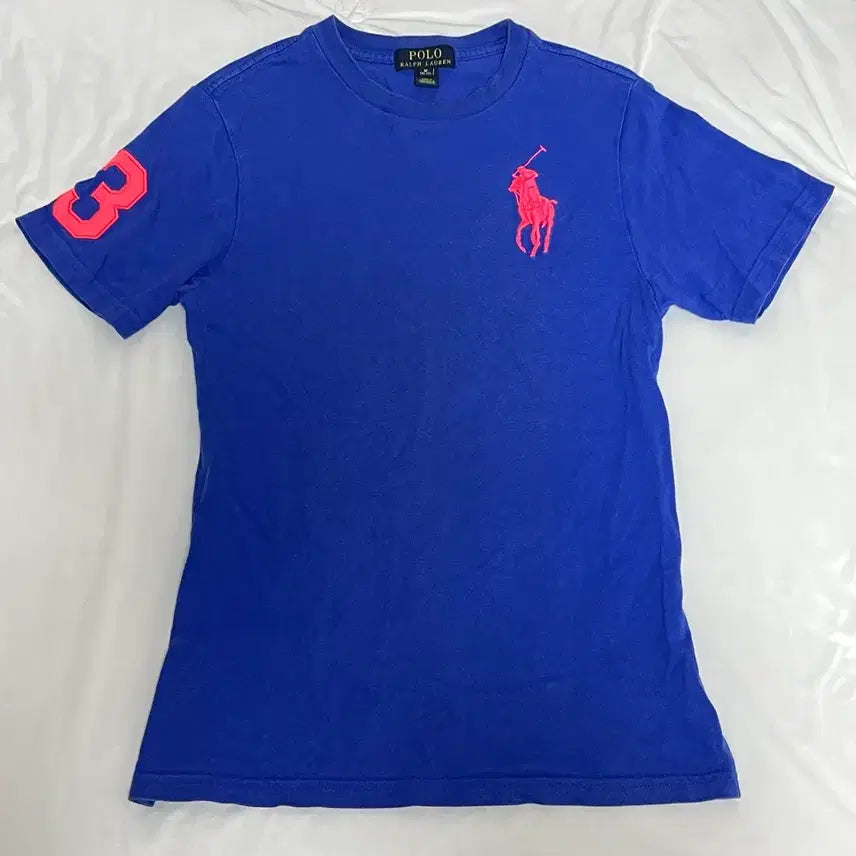 [BUNJANG] Polo Ralph Lauren Big Pony Short Sleeve T-Shirt Blue M / 폴로 랄프로렌 빅포니 반팔티 블루M
