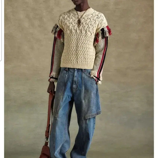 [BUNJANG] Andersson Bell Embroidered Rope Denim Pants / 앤더슨벨  자수 랍 데님