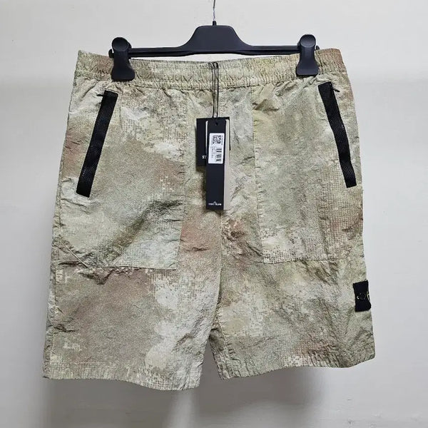 [BUNJANG] Stone Island Grid Camo Bermuda Shorts / 스톤아일랜드 그리드 카모 버뮤다 쇼츠 (매장판 새 상품)