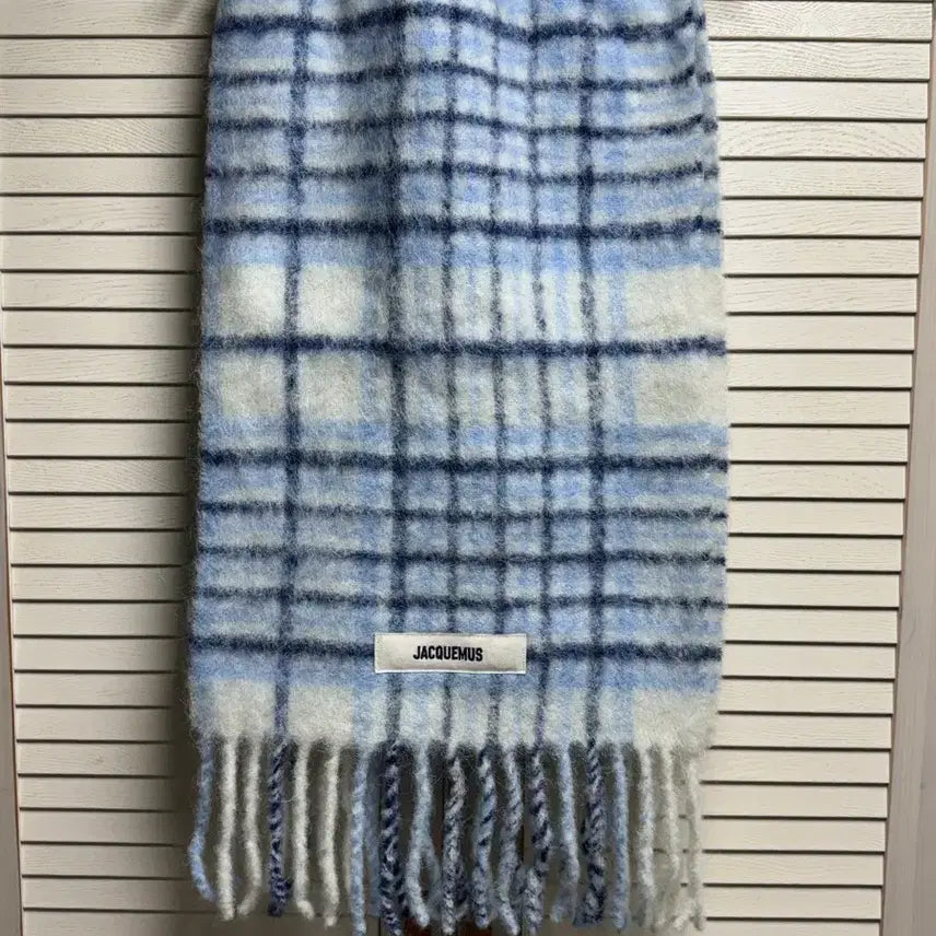 [BUNJANG] Jacquemus Checkered Scarf Blue / 자크뮈스 체크 머플러 블루