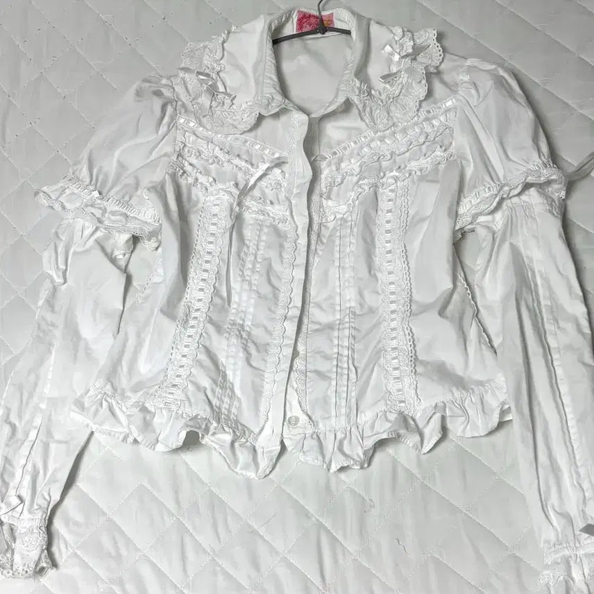 [BUNJANG] Angelic Pretty Long Sleeve Detachable Blouse - Baby The Stars Shine Bright Lolita / 엔젤릭프리티 긴팔 분리 가능 블라우스 베이비 더 스타 샤인 브라이트 로리타