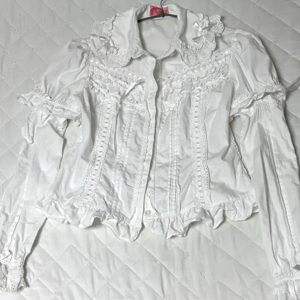 [BUNJANG] Angelic Pretty Long Sleeve Detachable Blouse - Baby The Stars Shine Bright Lolita / 엔젤릭프리티 긴팔 분리 가능 블라우스 베이비 더 스타 샤인 브라이트 로리타