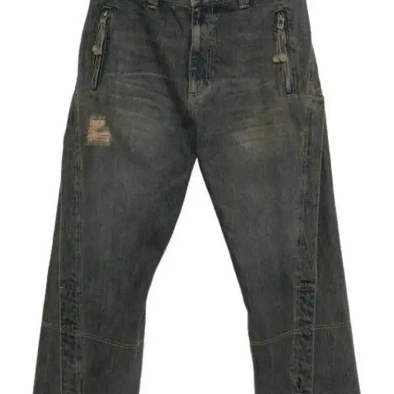 [BUNJANG] Andersson Bell Twist Zipper Pocket Denim Jeans / 앤더슨벨   트위스트 지퍼 포켓 데님 34