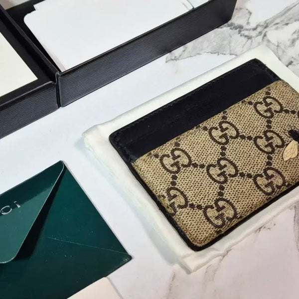 [BUNJANG] Gucci GG Supreme Bee Card Wallet Case / (정품) 구찌 GG 수프림 꿀벌 카드 지갑 케이스