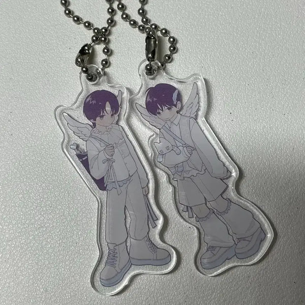 [BUNJANG] Riku Yuushi 'Angel' Acrylic Keyring Bundle Set / 쿨융 리쿠 유우시 천사 아크릴 키링 일괄 양도