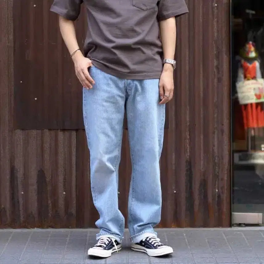 [BUNJANG] CIOTA 13.5oz Straight Denim Light Blue / [31]시오타 13.5oz 스트레이트 데님 러이트블루 ciota