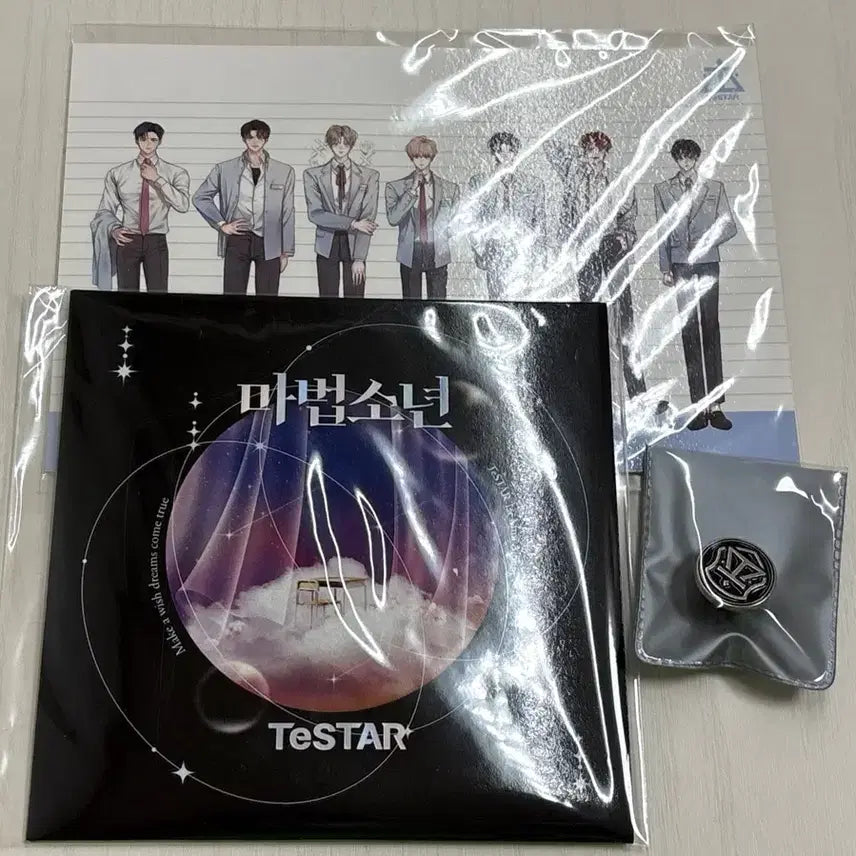 [BUNJANG] Demoonhyuk Boys' Magic School Testar LP Coaster, Pin Badge, Postcard, Photocard / 데뷔 못하면 죽는 병 걸림 데못죽 테스타 마법소년 LP 코스터, 핀뱃지, 엽서, 포토카드