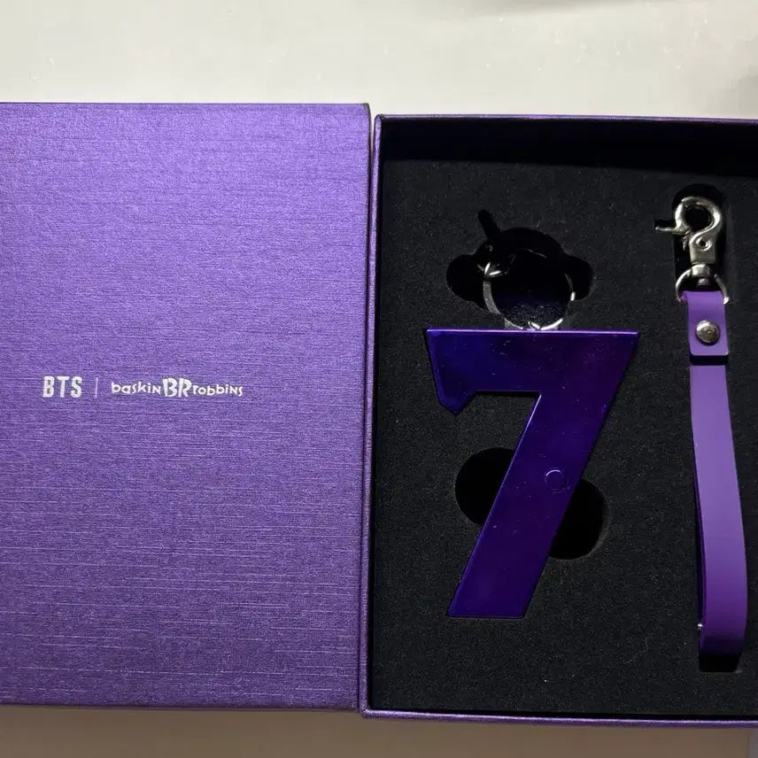 [BUNJANG] BTS x Baskin Robbins Collaboration 7 Keyring / BTS x Baskin Robbins 콜라보 7 키링