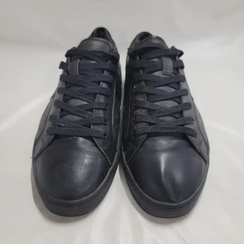 [BUNJANG] Burberry Black Leather Sneakers Men's Size 43 / 버버리 블랙 가죽스니커즈/남성(280)/w2453