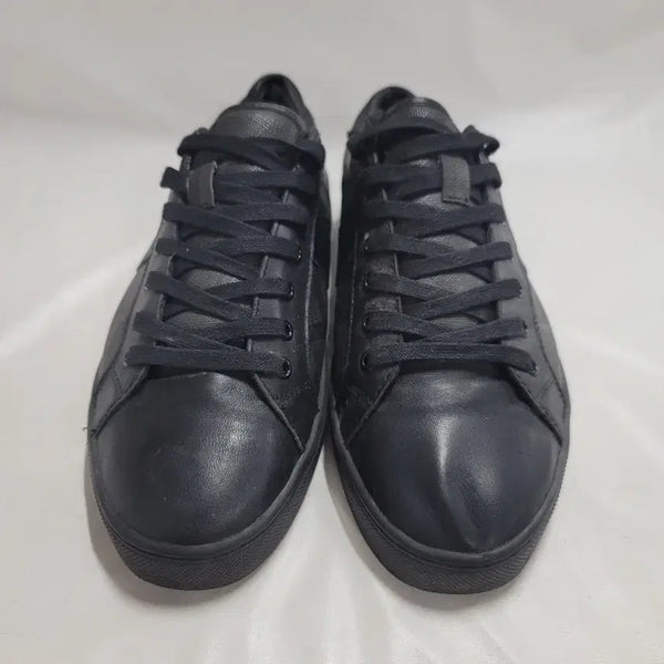 [BUNJANG] Burberry Black Leather Sneakers Men's Size 43 / 버버리 블랙 가죽스니커즈/남성(280)/w2453