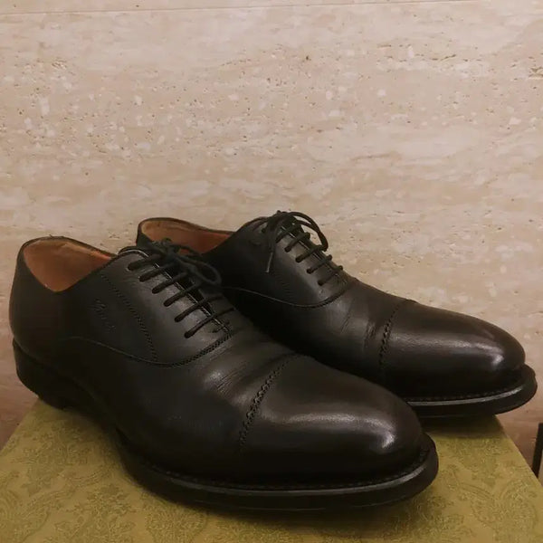 [BUNJANG] Gucci Black Leather Dress Shoes / 구찌 블랙 구두(새상품급) 백화점 정품