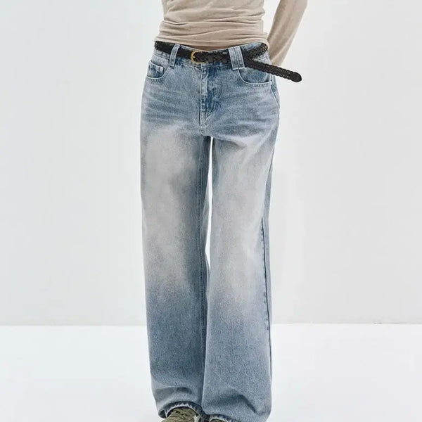 [BUNJANG] Deckeat Women Signature Low Rise Wide Jeans / [새상품] 데케트우먼 Signature Low Rise Wide Jeans XS