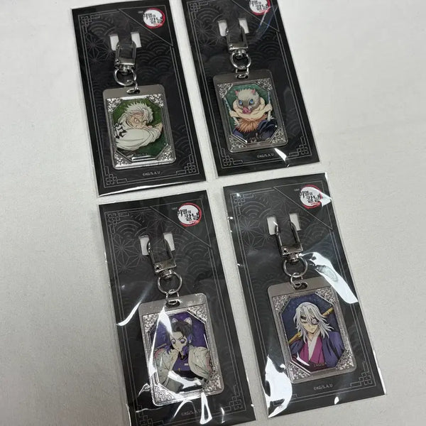 [BUNJANG] Demon Slayer CGV Metal Keychain Bundle Set - Tengen, Shinobu, Sanemi, Inosuke (Sealed) / 일괄 미개봉 | 귀멸의 칼날 CGV 메탈 키링 귀칼 텐겐 시노부 사네미 이노스케특전