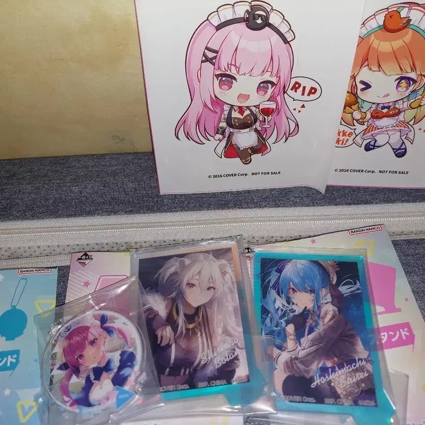 [BUNJANG] Hololive Hoshimachi Suisei, Houshou Marine, Minato Aqua Acrylic Stand & Keyring Set / 홀로라이브 스이세이 보탄 아쿠아 아크릴스탠드 키링