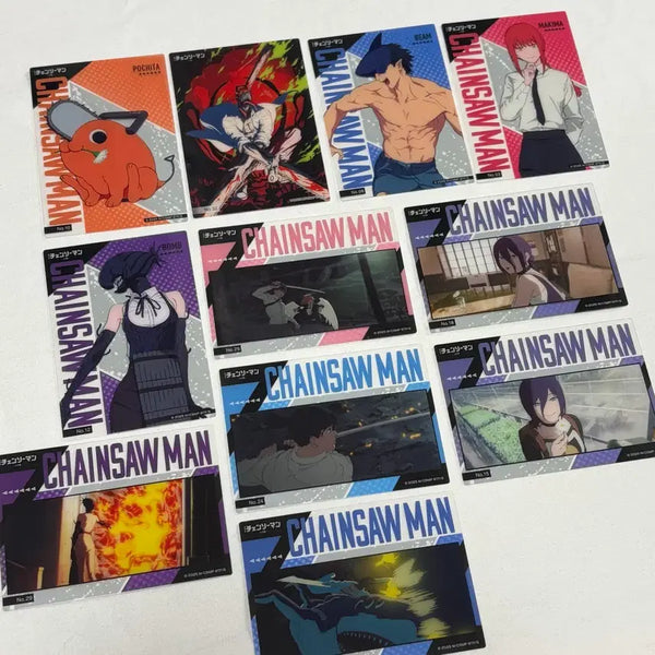 [BUNJANG] Chainsaw Man Clear Card Bundle Set (Denji, Power, Pochita, Aki) / 일괄 | 체인소맨 클리어 카드 레제 밤 포치타 아키 판매 지류