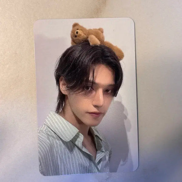[BUNJANG] ATEEZ Wooyoung Golden Hour: Part 5 Mapdal POB Photocard / 에이티즈 우영 골든아워5 맵달 특전 포토카드 티즈 머리 위에 곰