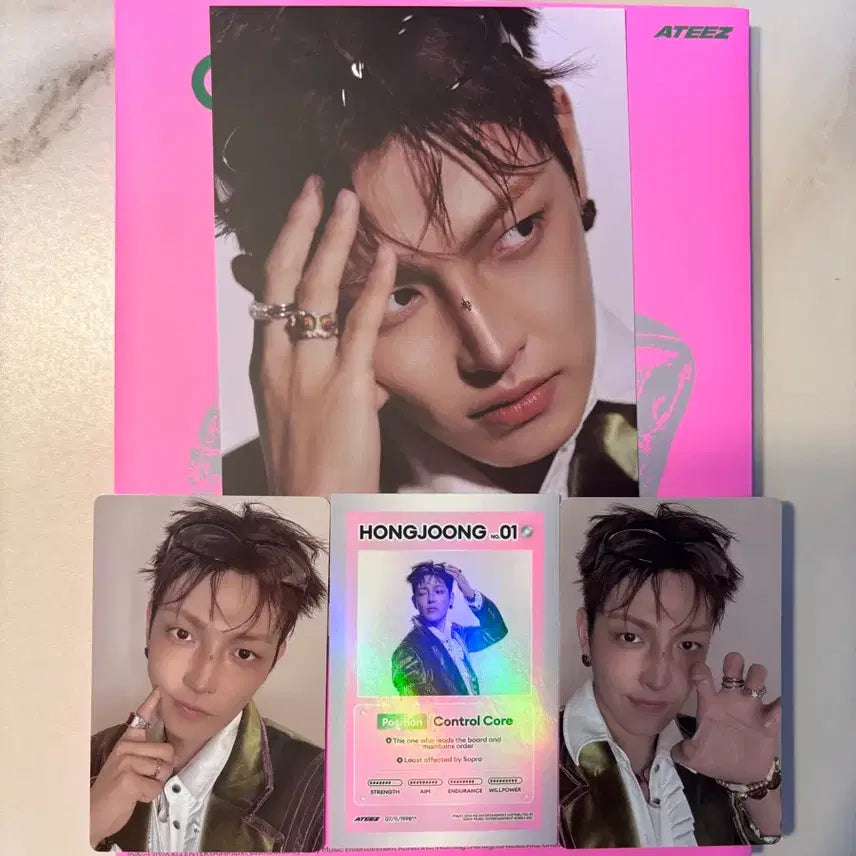 [BUNJANG] ATEEZ Hongjoong Golden Hour 5 Ver A Album Full Set / 에이티즈 홍중 골든아워5 A 버전 앨범 풀구성