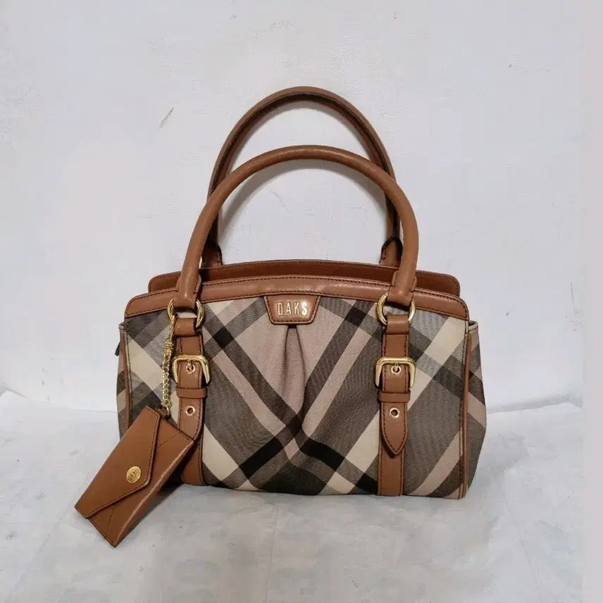 [BUNJANG] Daks Check Tote Bag / 닥스 체크 토트