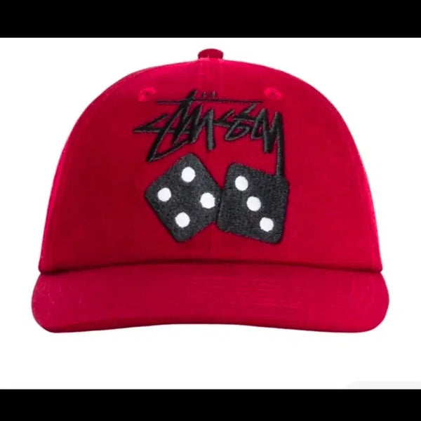 [BUNJANG] Stussy Low Profile Stock Dice Snapback Maroon / 스투시 로우 프로파일 스탁 다이스 스냅백 마룬