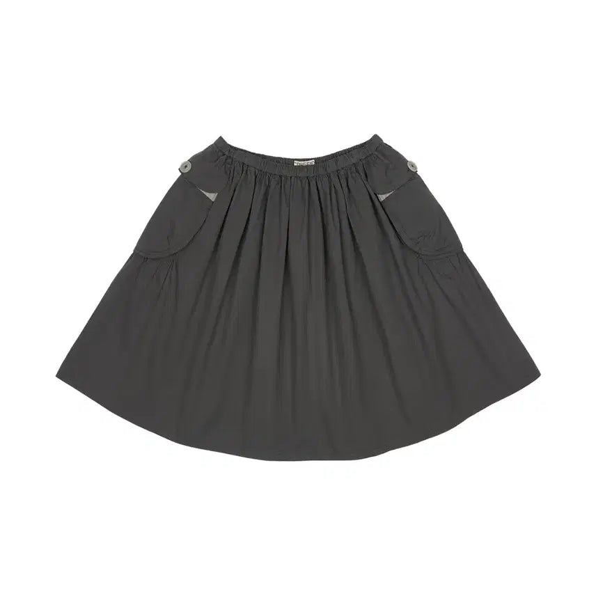 [BUNJANG] KOSEIO Big Pocket Shirring Skirt Charcoal / 코이세이오 빅포켓 셔링 스커트 차콜 2