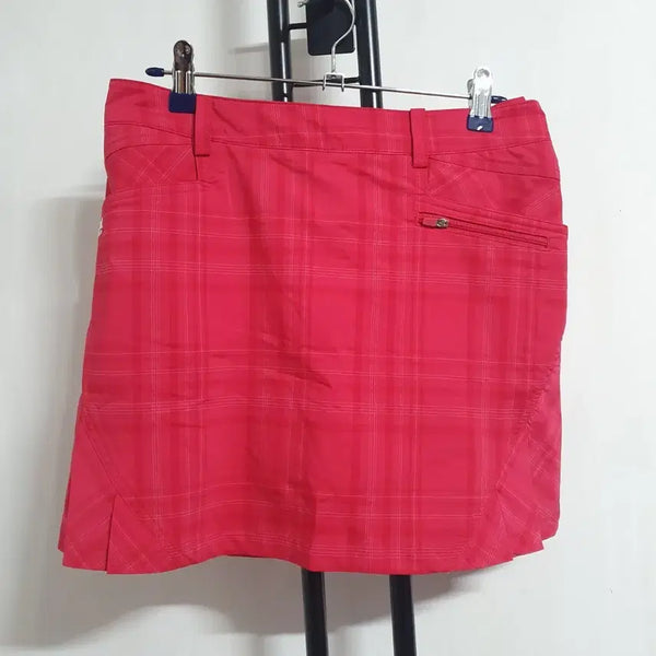 [BUNJANG] JDX Golf Red Plaid Skort / 25인치 JDX골프 여름 치마바지 레드