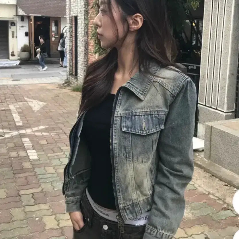 [BUNJANG] Avely Denim Jacket / 에이블리 청자켓