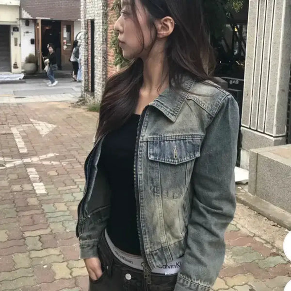 [BUNJANG] Avely Denim Jacket / 에이블리 청자켓