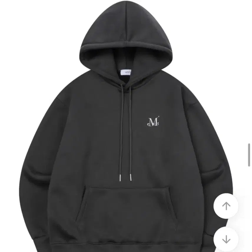 [BUNJANG] Musent Charcoal Fleece Hoodie / 무센트 후드티 챠콜 기모x