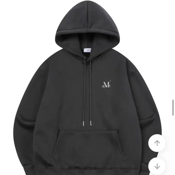 [BUNJANG] Musent Charcoal Fleece Hoodie / 무센트 후드티 챠콜 기모x