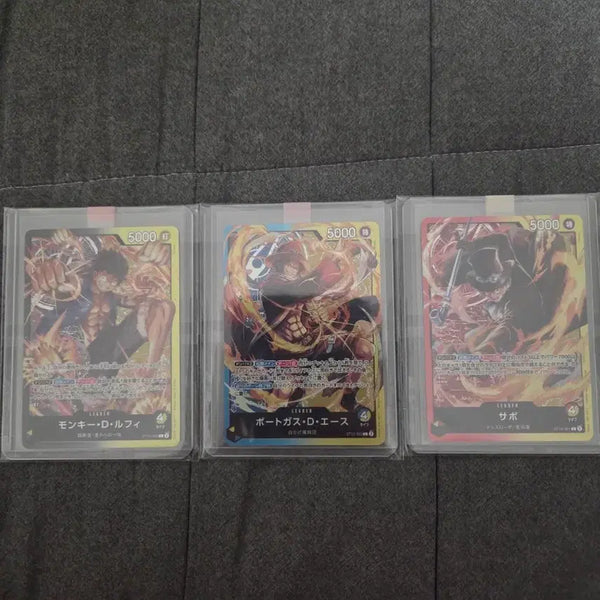 [BUNJANG] Luffy Ace Sabo Brotherhood Leader Card Set / st13 루피 에이스 사보 삼형제 리더카드