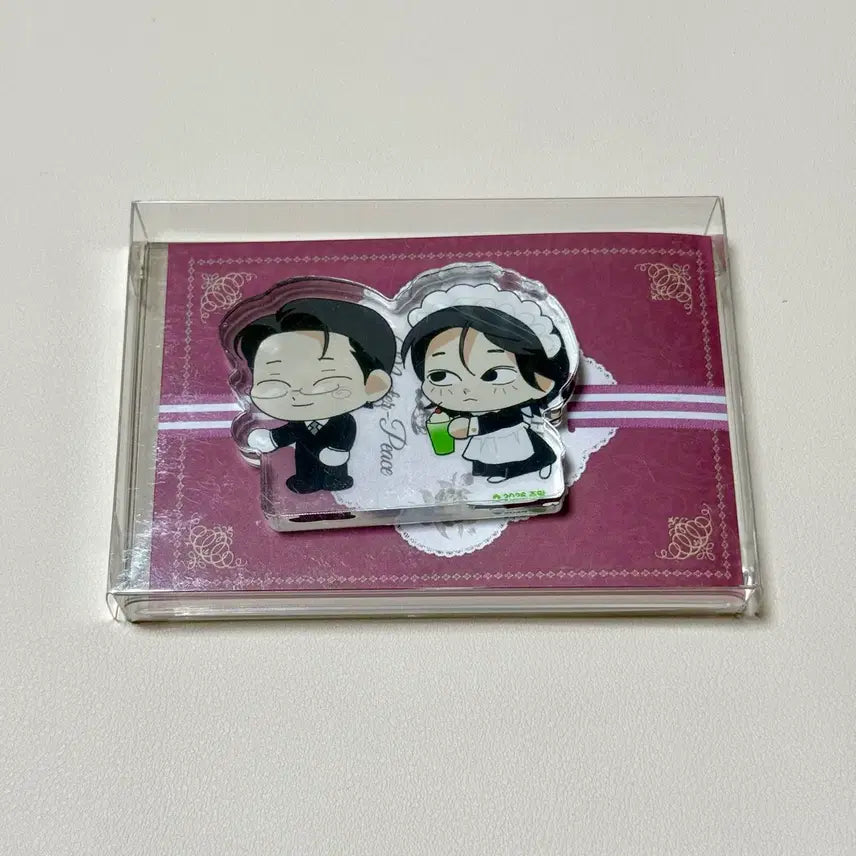 [BUNJANG] Le Bom Salon De Beaute Ju Ui Pyung, An Pyung, Ju In Cheol SD Couple Acrylic Block / 레봄 살롱드르봉 주의평화 안평화 주인철 SD 커플 아크릴 블록
