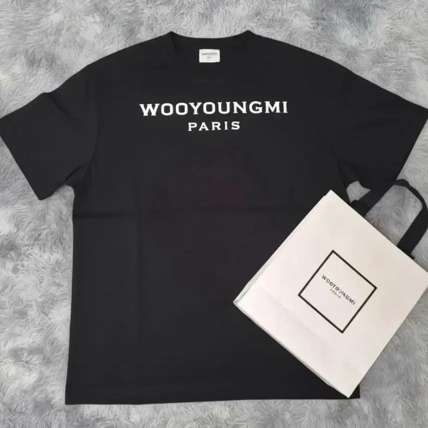 [BUNJANG] Wooyoungmi Back Logo T-Shirt Size 46 / 우영미 백로고 티셔츠 46사이즈 거의 새상품