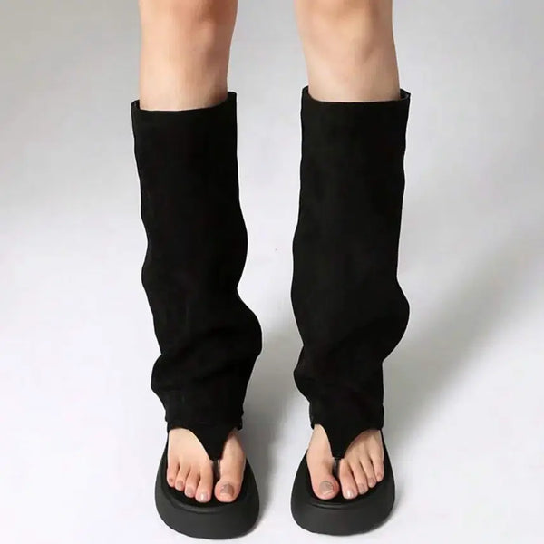 [BUNJANG] SHEIN Platform Wedge Flip-Flop Sandals (Size 245) / 새상품 쉬인 쪼리 부츠 샌들 키높이 밑창 신발 245