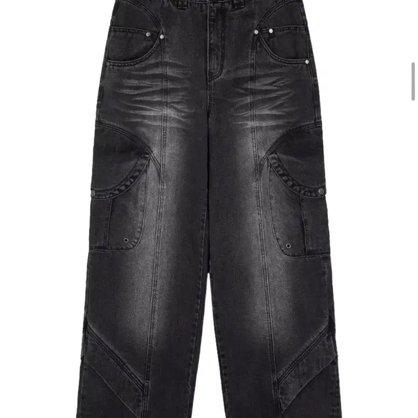 [BUNJANG] ADWS Wide Cargo Denim Pants / ADWS 와이드 카고 데님 팬츠