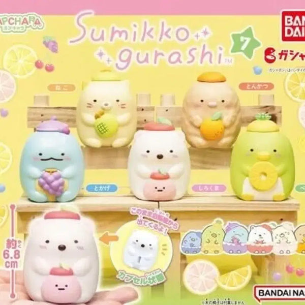 [BUNJANG] Bandai Sumikko Gurashi Fruit Gacha Vol. 7 Full Set (5 Variations) / 반다이 스밋코구라시 카푸캬라 과일 가챠 7탄 5종 풀세트