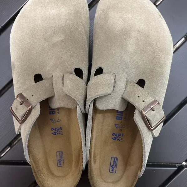 [BUNJANG] Birkenstock Boston Taupe Suede Size 42 (270mm) / 버겐스탁 타우페